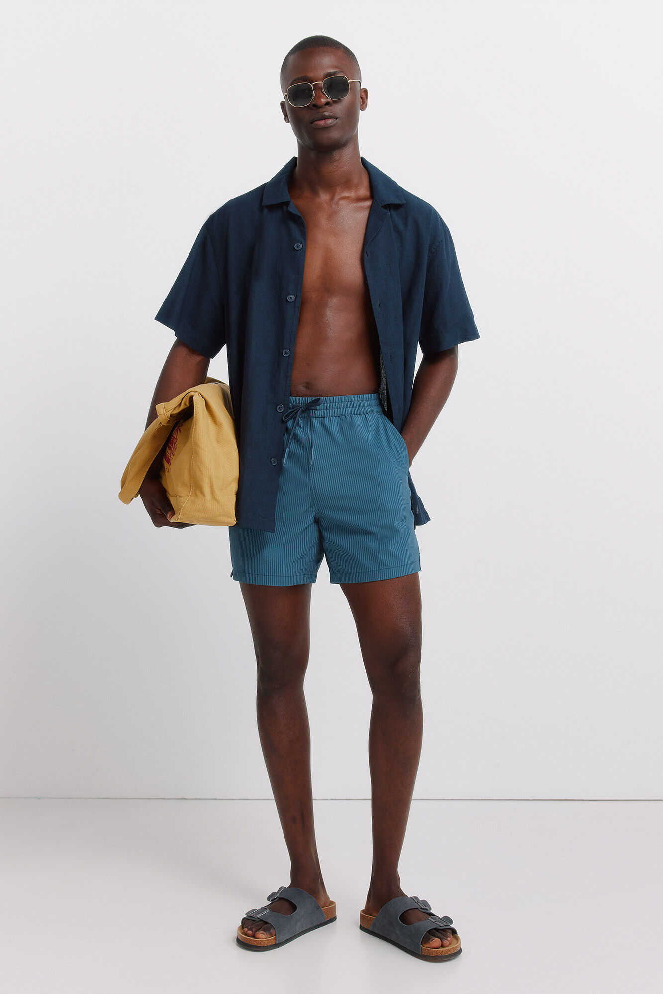 Springfield Ba&ntilde;ador seersucker rayas