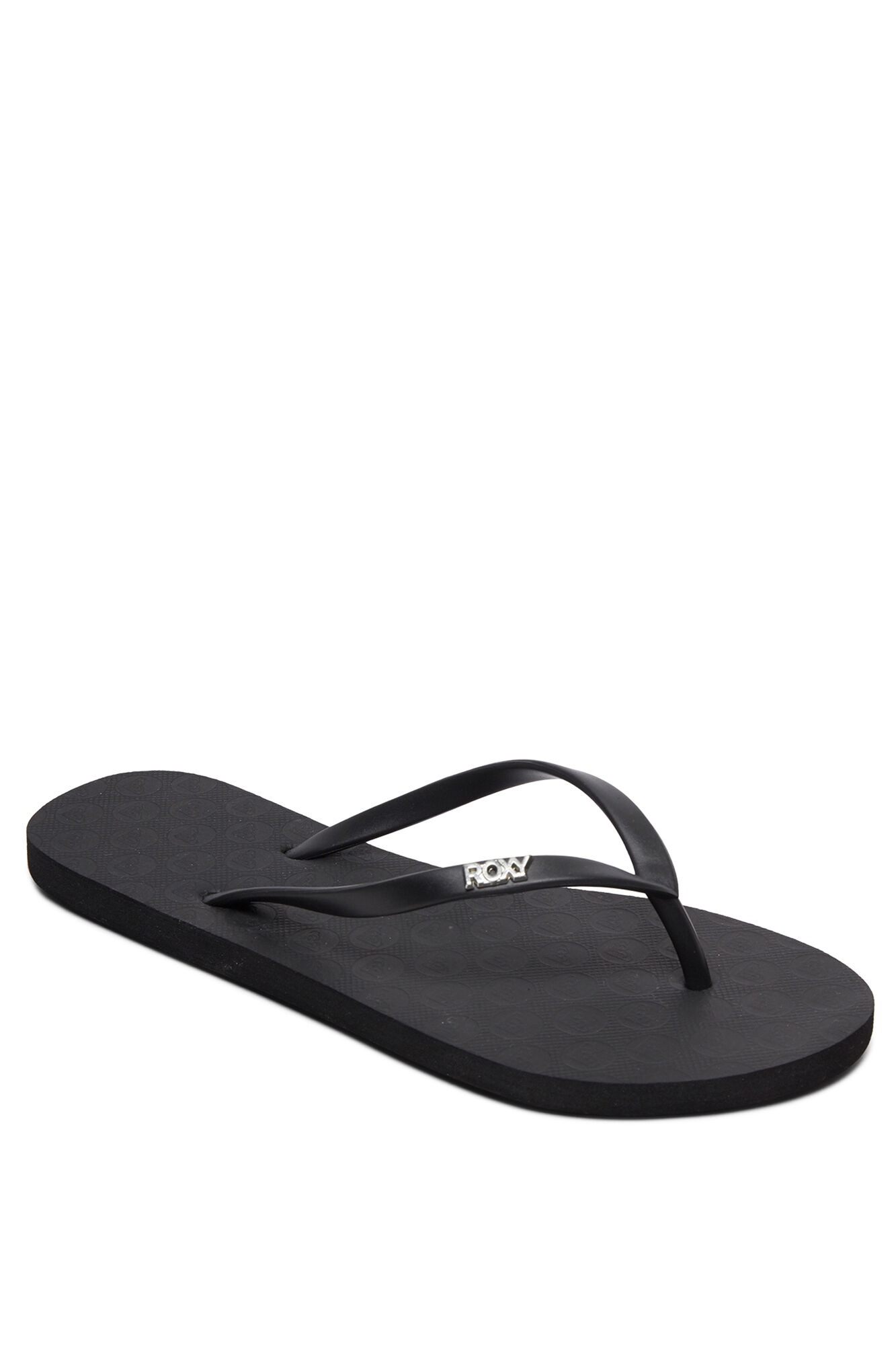 Roxy Chanclas tiras logo met&aacute;lico
