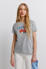 Springfield Majica sa printom voća Siva