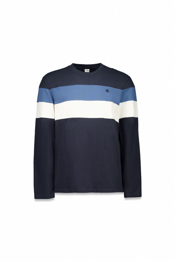 Springfield Pike dugi rukav sa izrezom od majica Plava