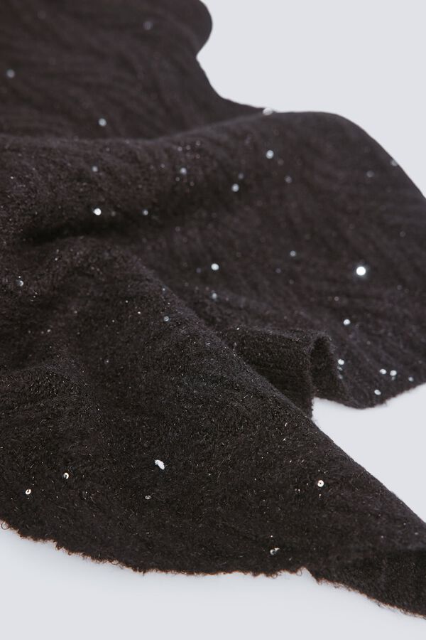 Springfield Sequin scarf black