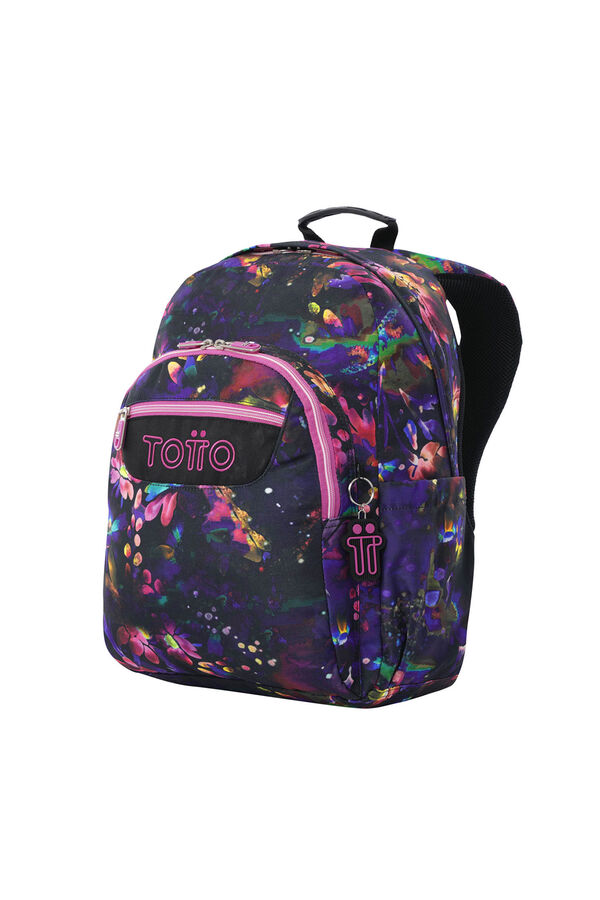 Totto Mochila Acuareles negro