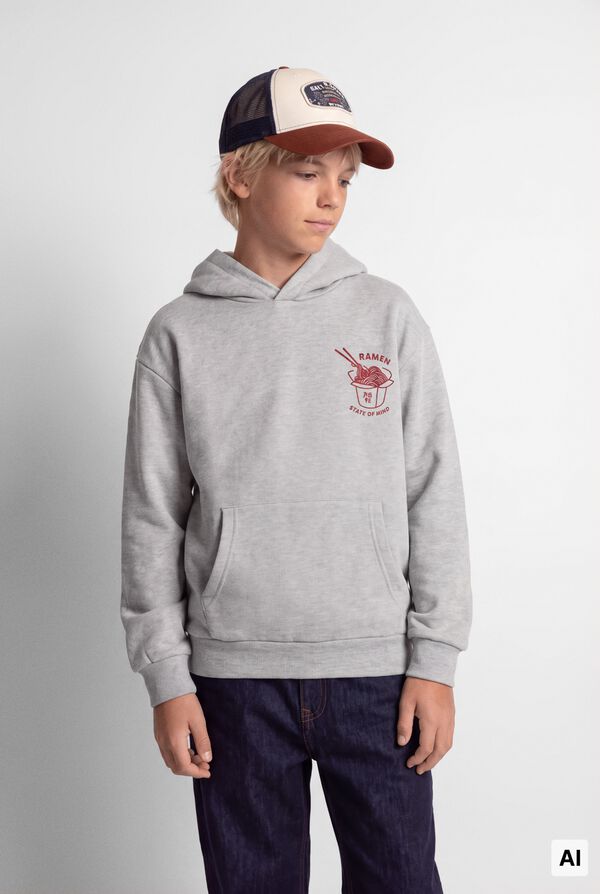 Springfield Kids Sweatshirt "Korean Noodes" crian&ccedil;a cinzento