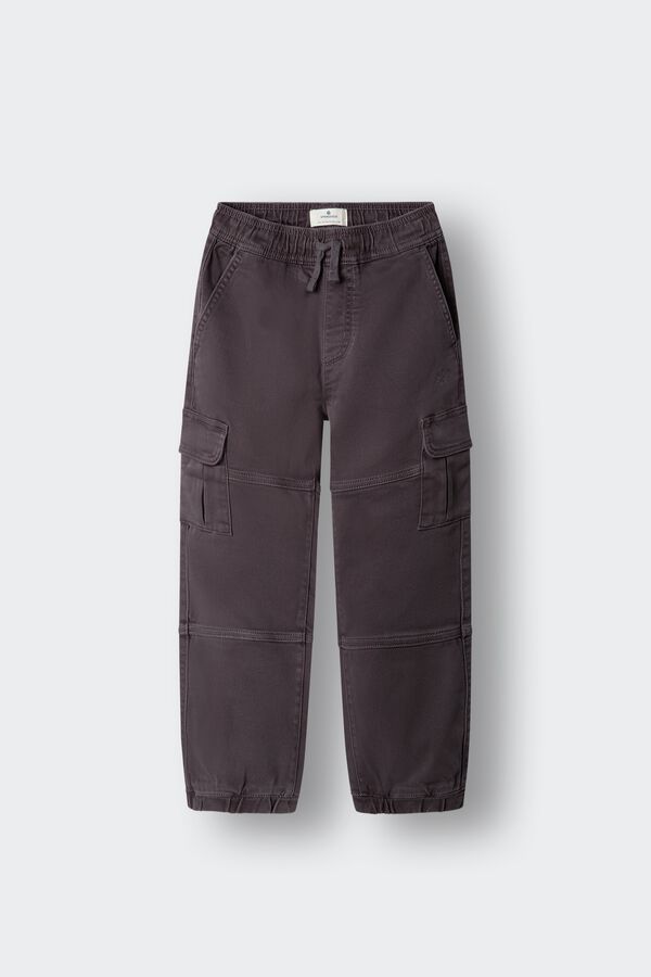 Springfield Kids Dečije cargo jogger pantalone Siva