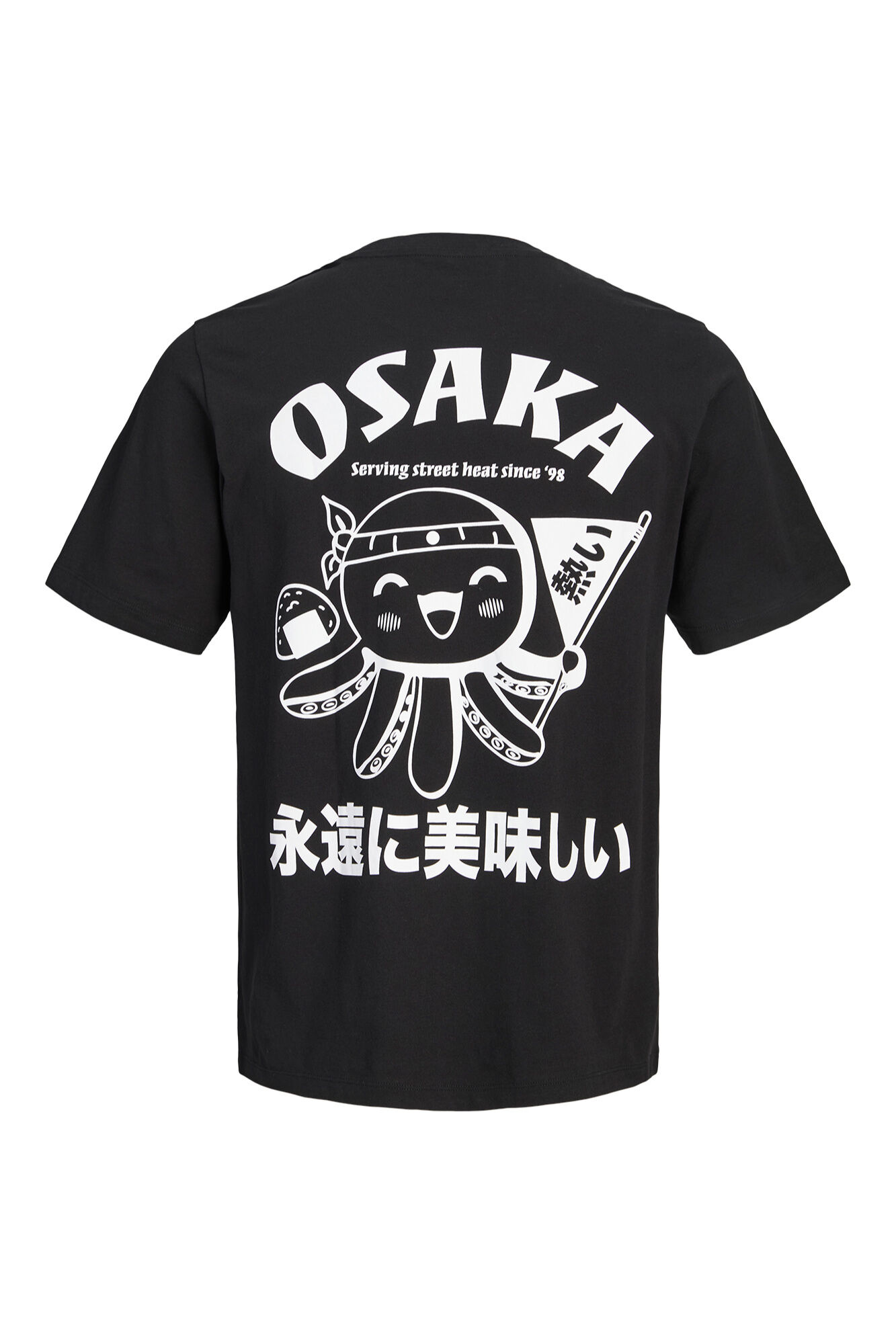 Jack & Jones T-shirt com estampado nas costas em algod&atilde;o