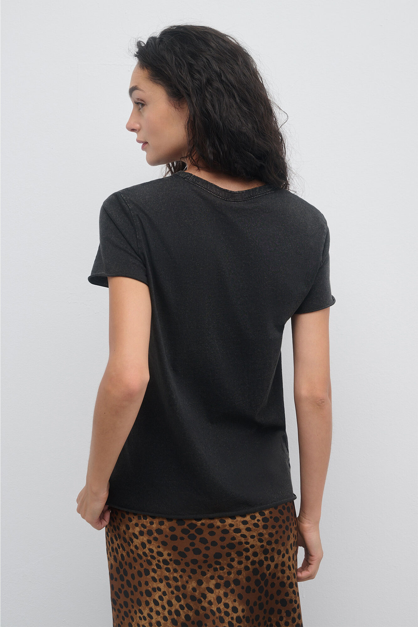 Only T-shirt de manga curta estampada