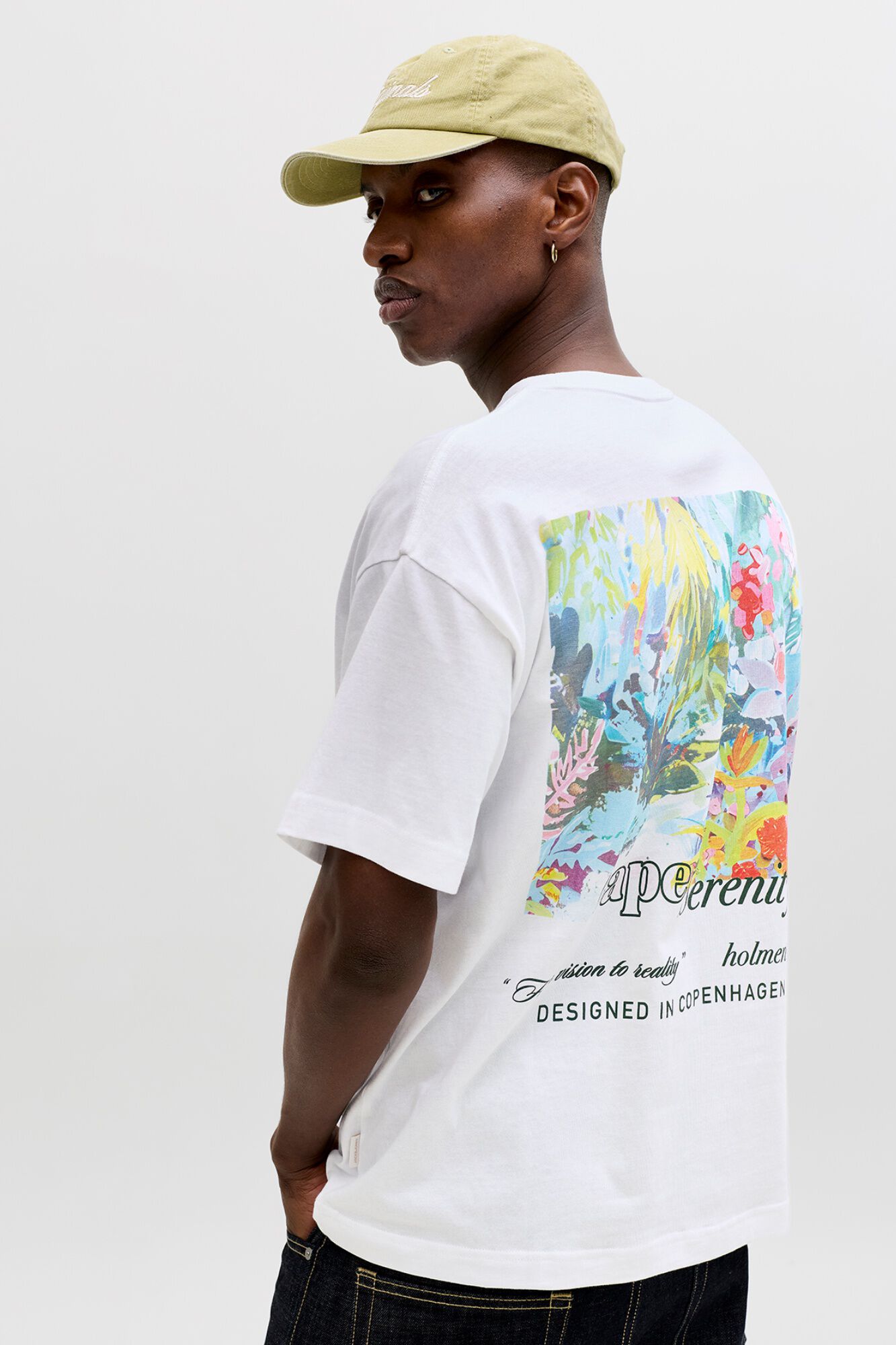 Jack & Jones T-shirt loose em algod&atilde;o