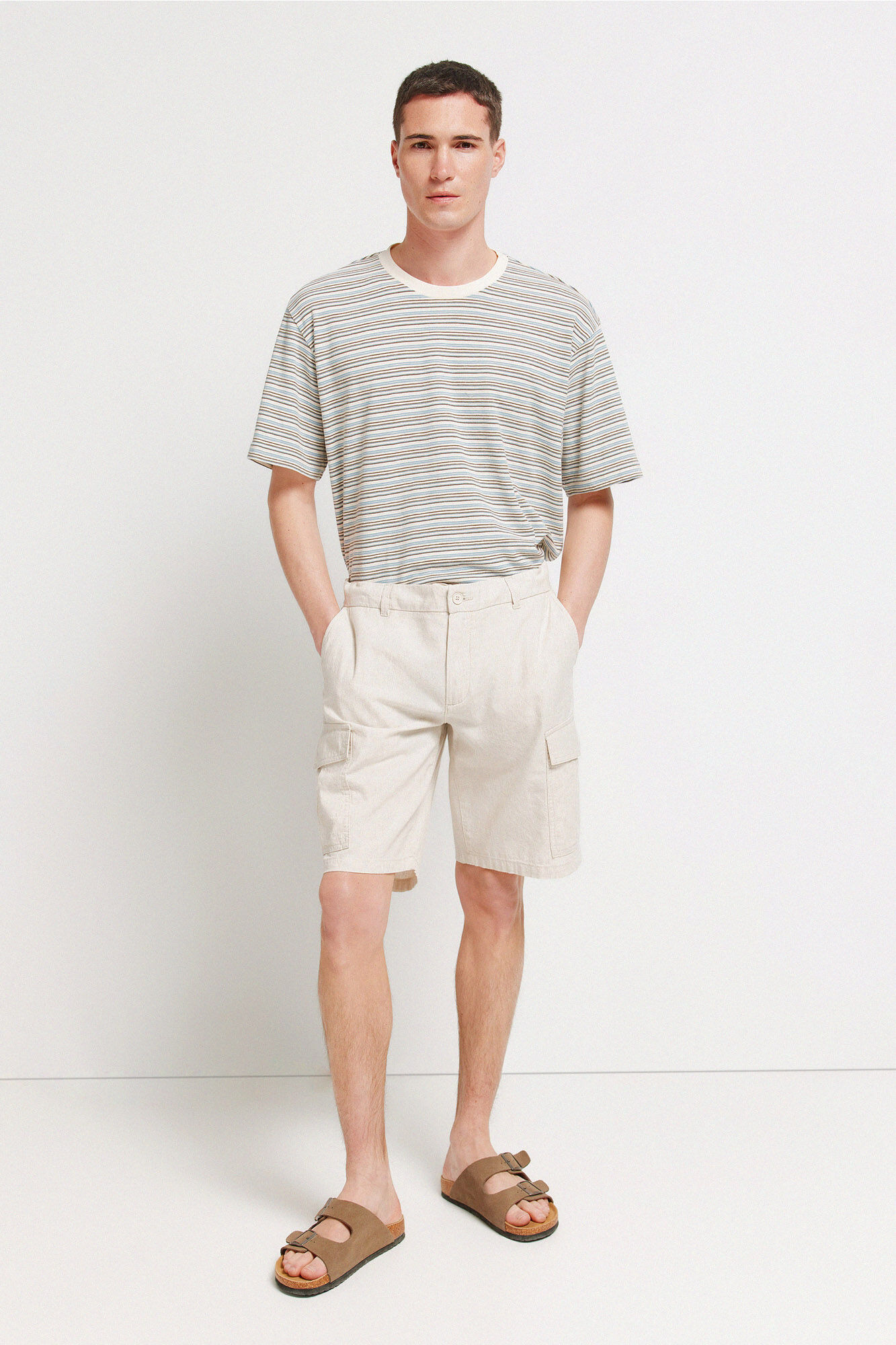 Springfield Bermuda lino carto comfort fit