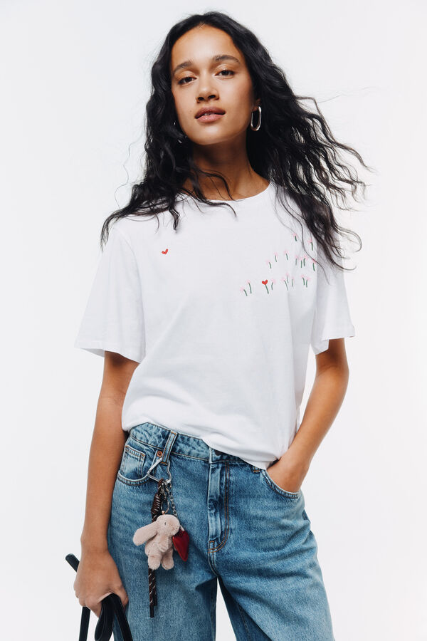 Springfield Majica kratkih rukava Bela