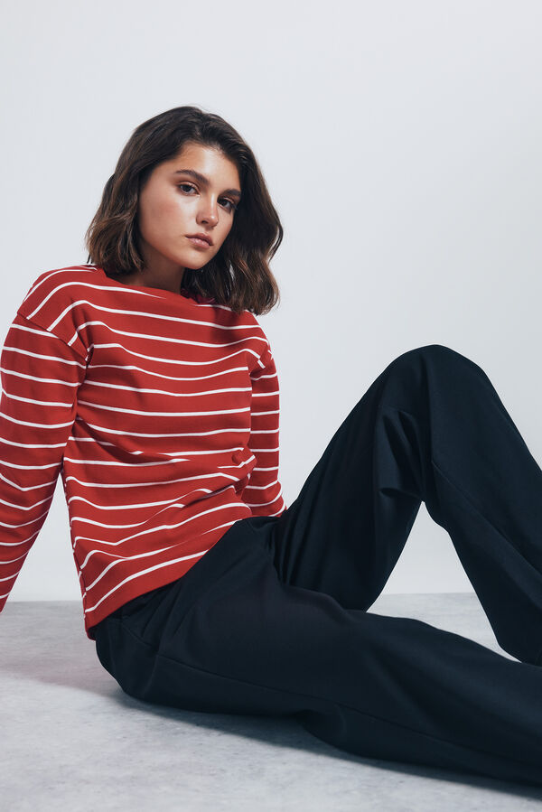 Springfield Široke Jogger pantalone Crna