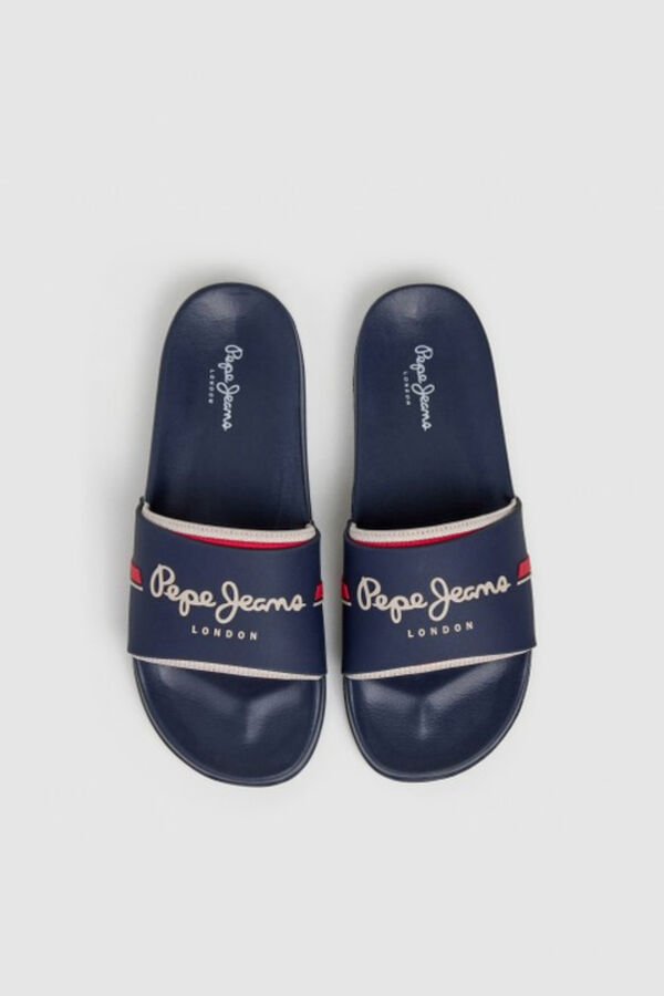 Pepe Jeans Chanclas doble hebilla azul