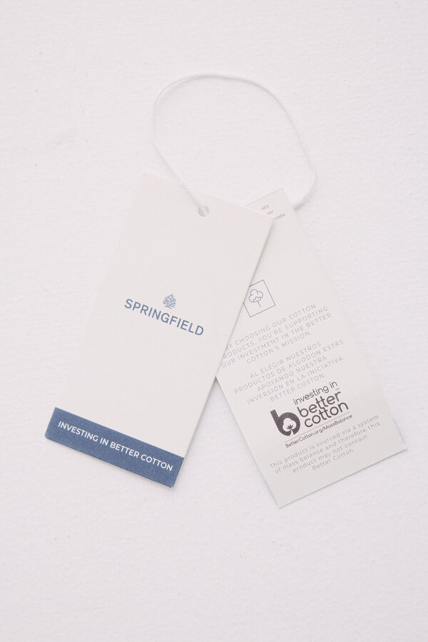 Springfield Osnovni džemper sa blokovima boja Plava