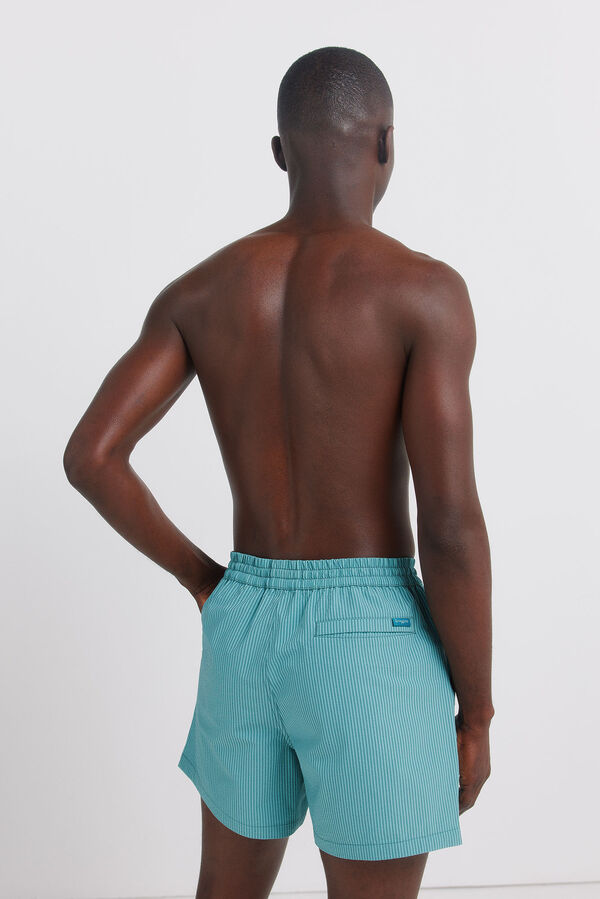 Springfield Kupaći kostim od seersucker tkanine na pruge Plava