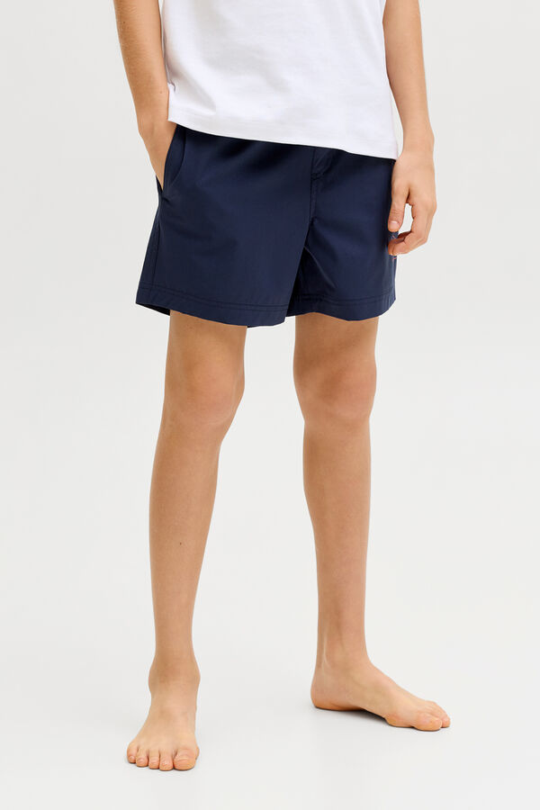 Jack & Jones Junior Ba&ntilde;ador regular logo azul