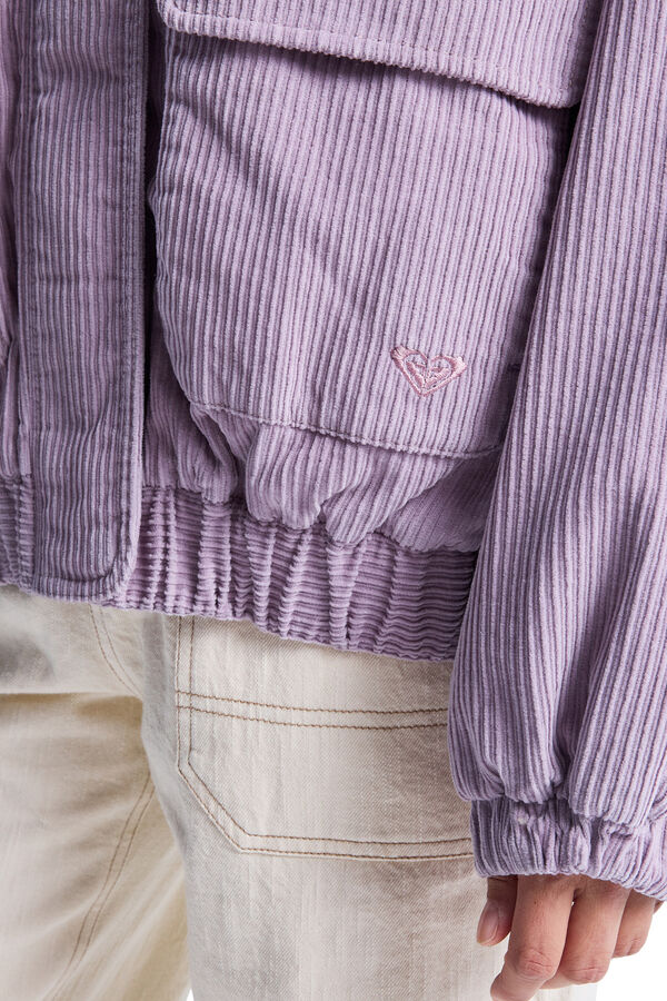 Roxy Slow Song Ii - Chaqueta oversize de pana para mujer morado/lila