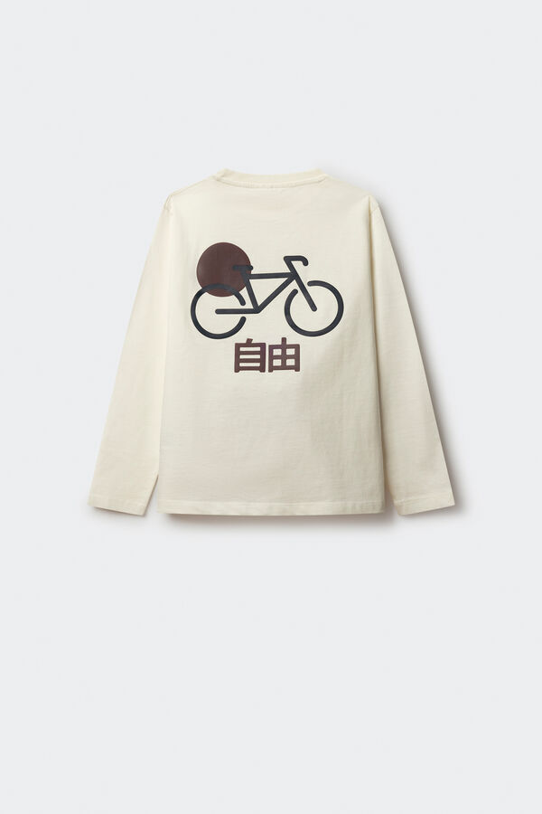 Springfield Kids Japan bike long sleeve shirt for boys Bež