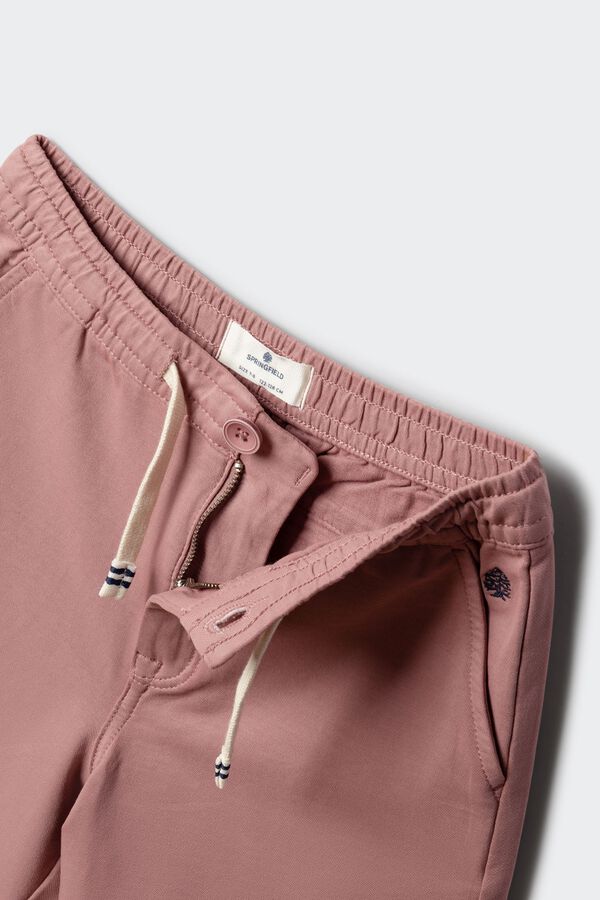 Springfield Kids Dečije chino bermude od pletenine Narandžasta