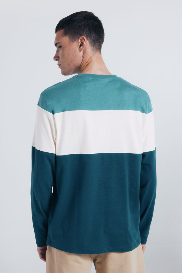 Springfield Pike dugi rukav sa izrezom od majica Plava