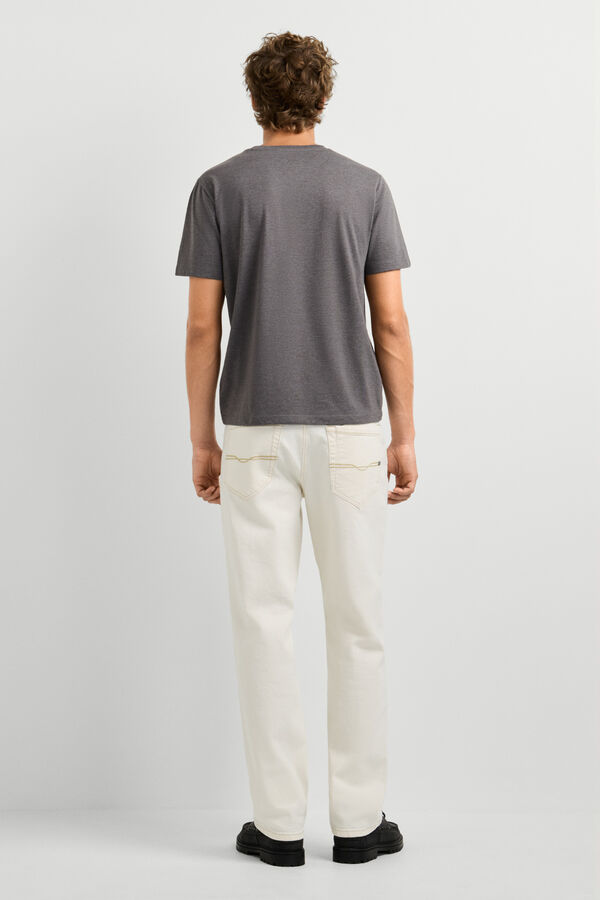 Pepe Jeans T-shirt de manga curta com logo cinzento