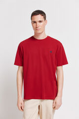 Springfield Camiseta b&aacute;sica logo Springfield rojo
