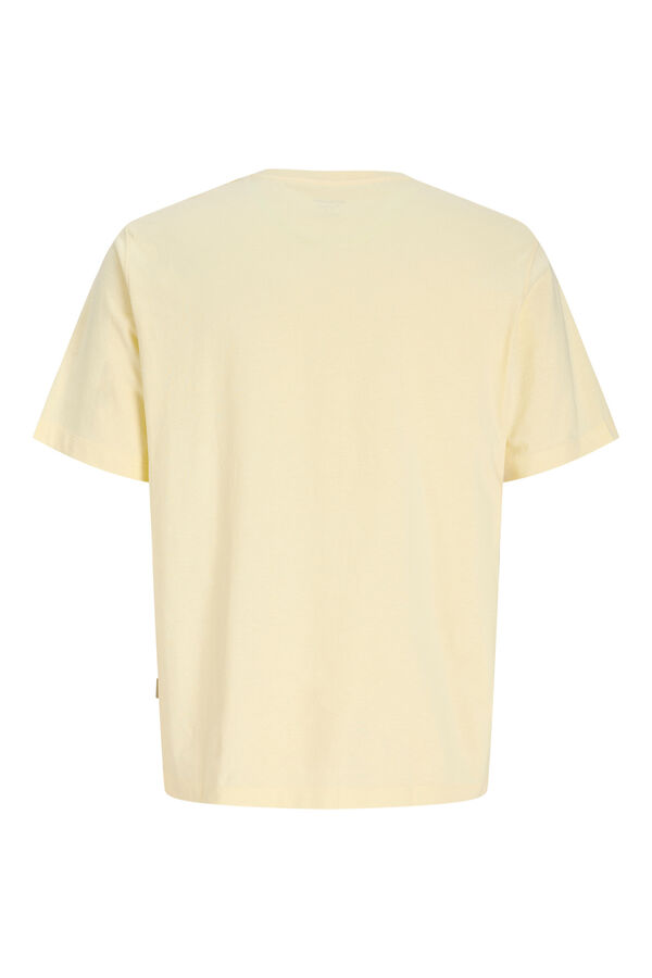 Jack & Jones Camiseta algod&oacute;n estampada amarillo