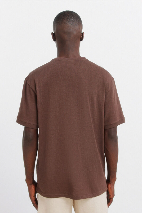 Springfield T-shirt r&uacute;stica castanho