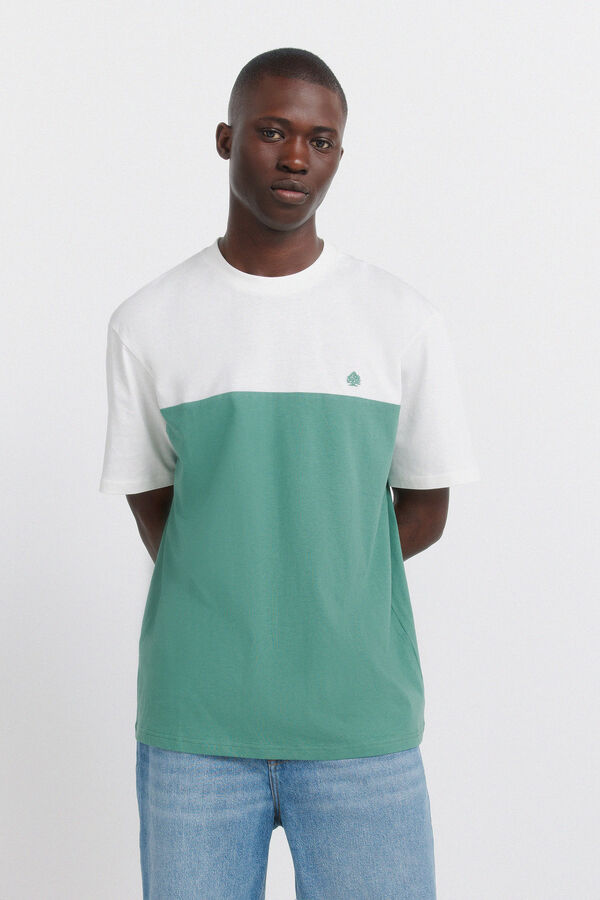 Springfield Majica u blok bojama Zelena