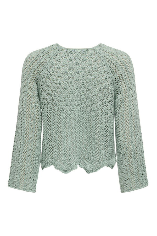 Only Jersey calado manga francesa kaki