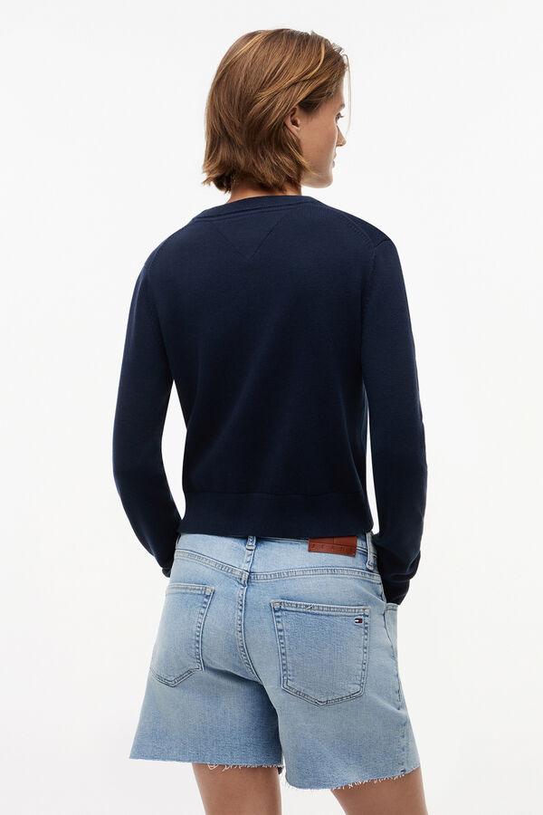 Tommy Jeans Jersey de cuello redondo azul