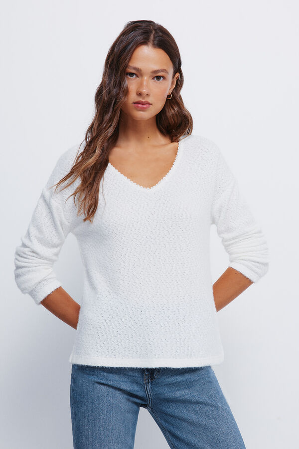 Springfield Džemper okrugli izrez Print