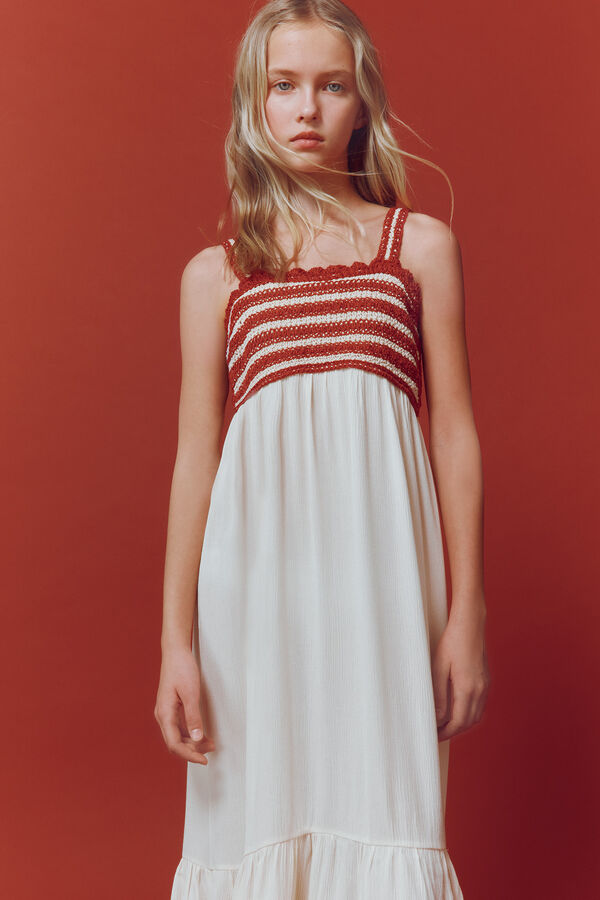 Springfield Kids Vestido Menorca tostado