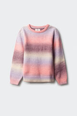 Springfield Kids Blje&scaron;tavi pruge džemper za devojčice. Roze
