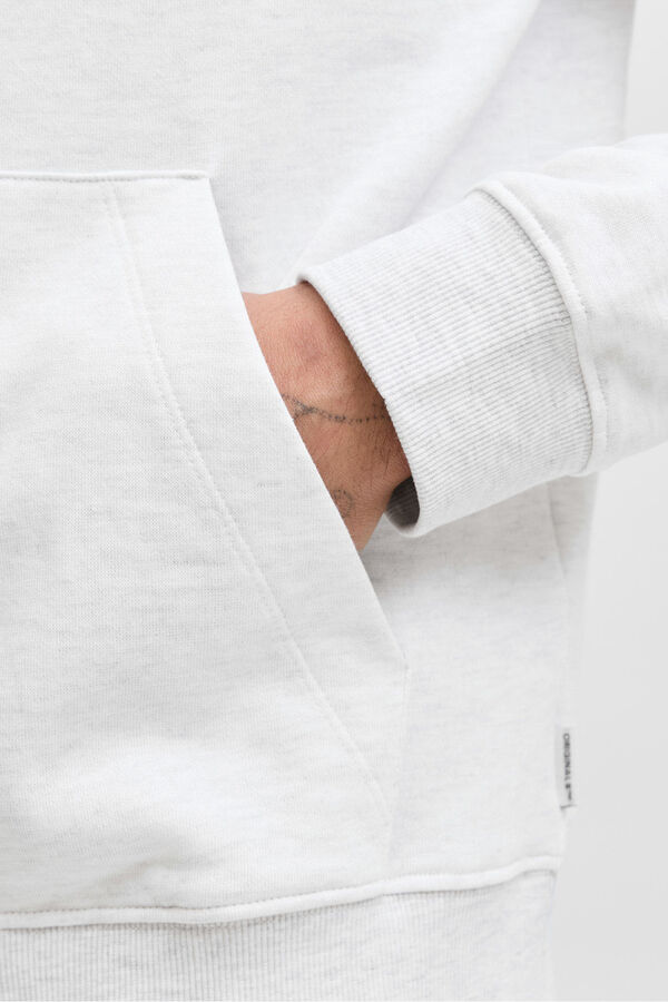 Jack & Jones Sudadera con capucha y logo frontal blanco