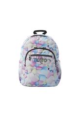 Totto Mochila Acuareles Glitter blanco
