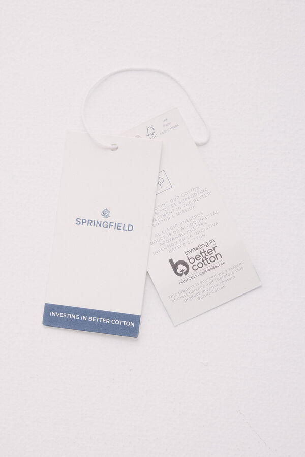 Springfield Camiseta b&aacute;sica cuello redondo morado/lila