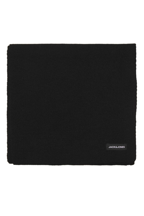 Jack & Jones Set gorro y bufanda negro