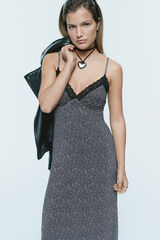 Springfield Midi haljina u negliže stilu Crna