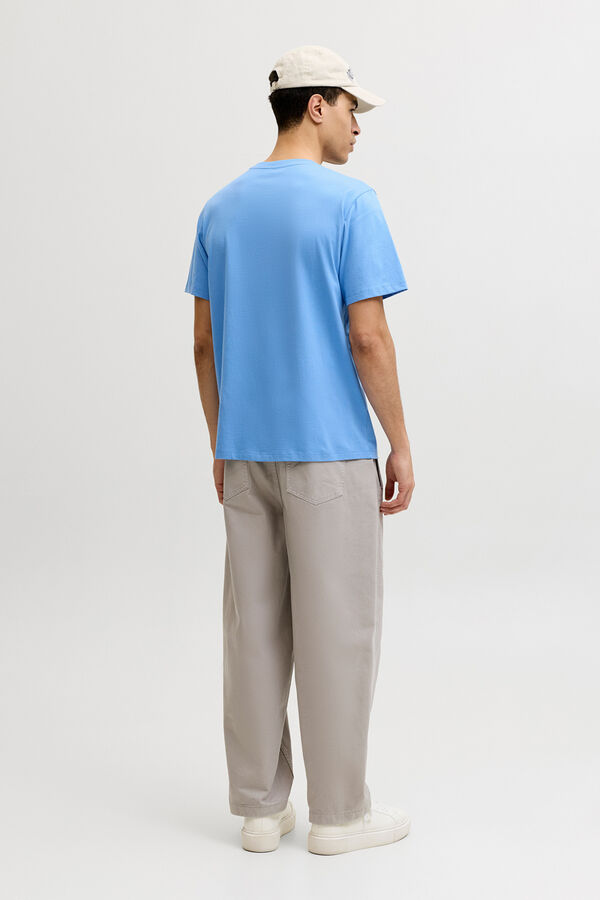 Jack & Jones Camiseta print frontal azul