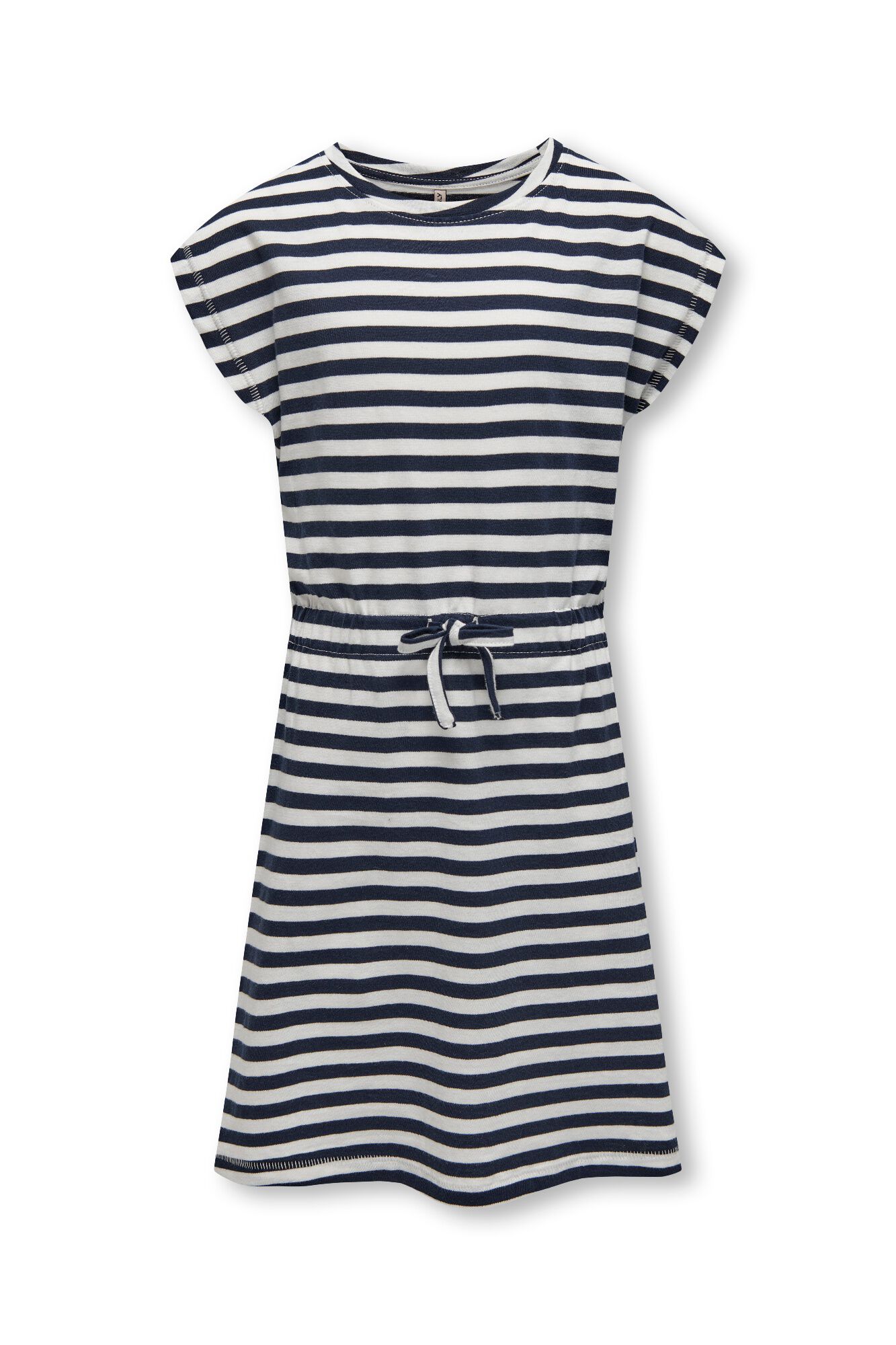 Only Girls Vestido marinero a rayas de manga corta