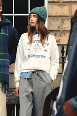 Springfield Sweat "Universit&eacute; du Nord" marron