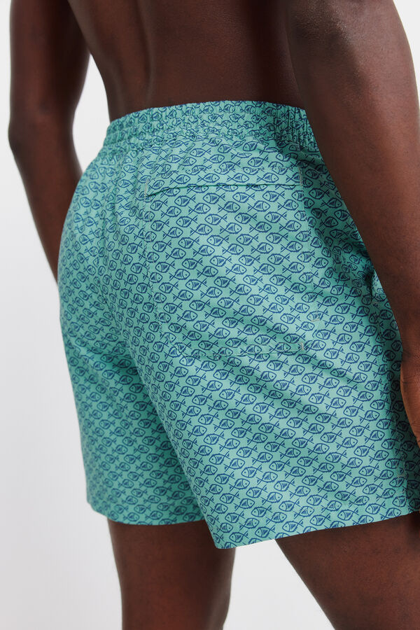 Springfield Majica od vafl tkanja Zelena