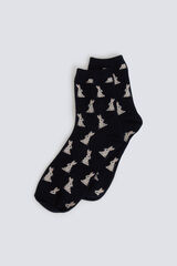 Springfield Duge čarape sa zečevima Plava