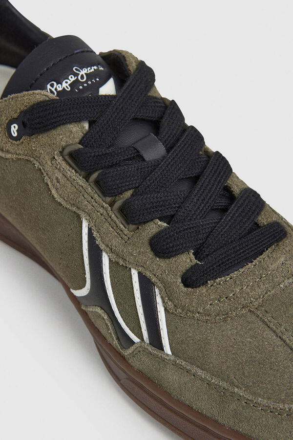 Pepe Jeans Suede Cupsole Sneakers green