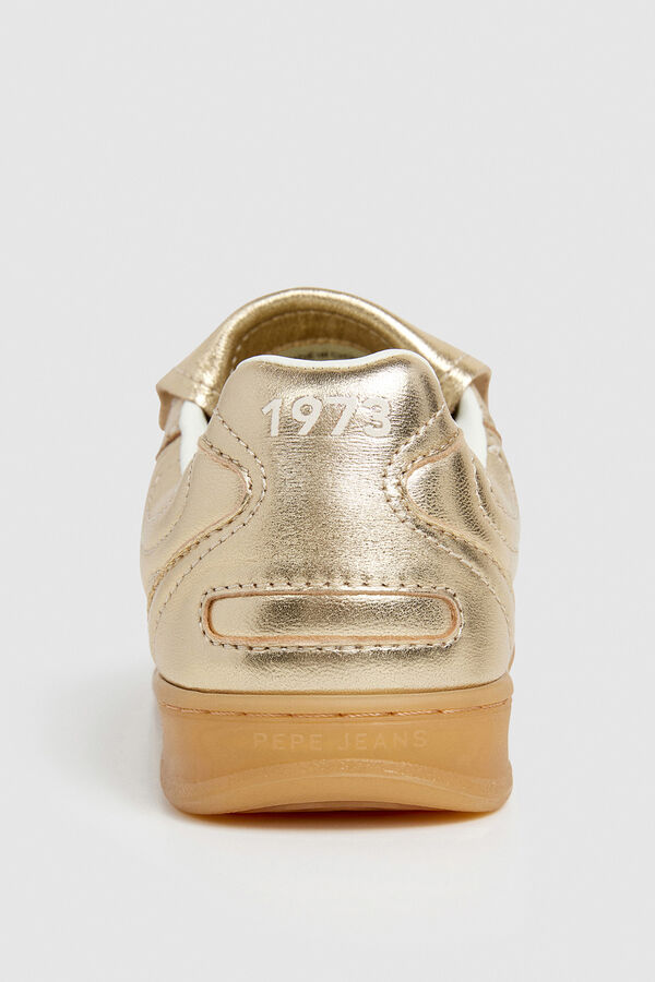 Pepe Jeans Metallic Leather Sneakers Žuta