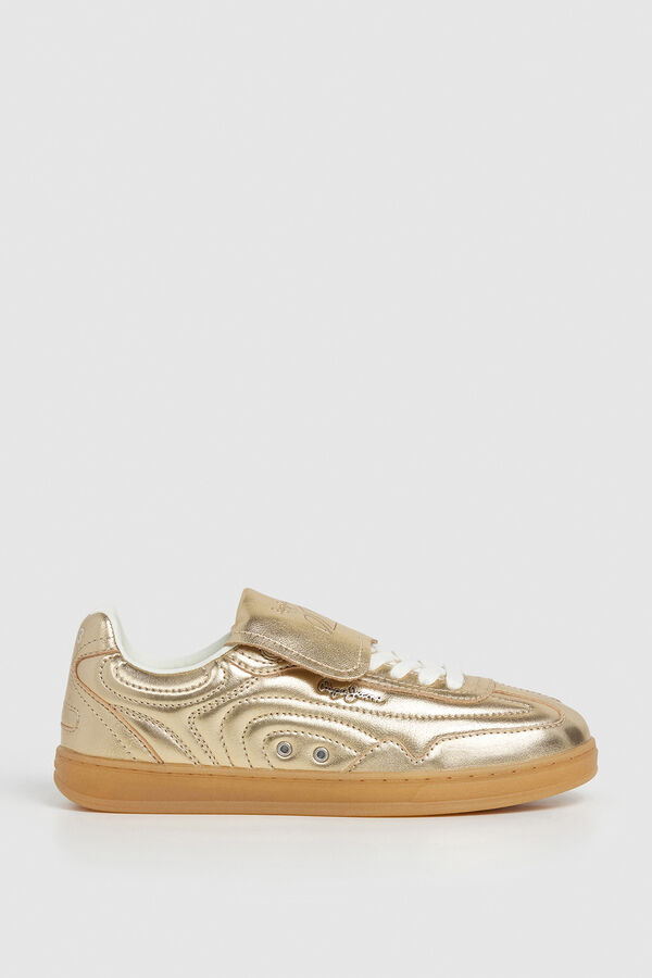 Pepe Jeans Metallic Leather Sneakers Žuta
