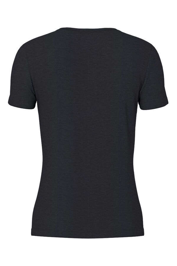 Pieces Camiseta b&aacute;sica negro