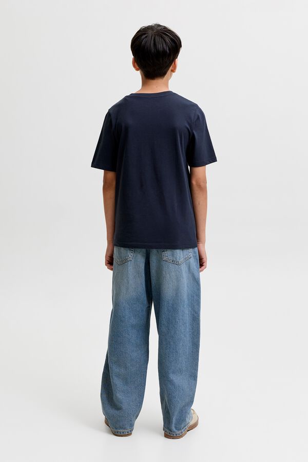 Jack & Jones Junior T-shirt regular estampada azul