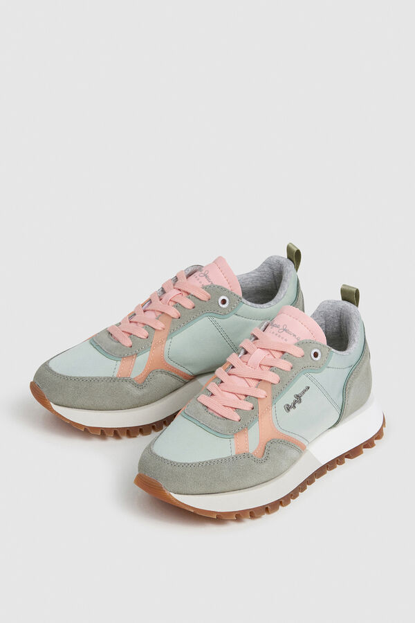 Pepe Jeans Sapatilhas Running Retro bege