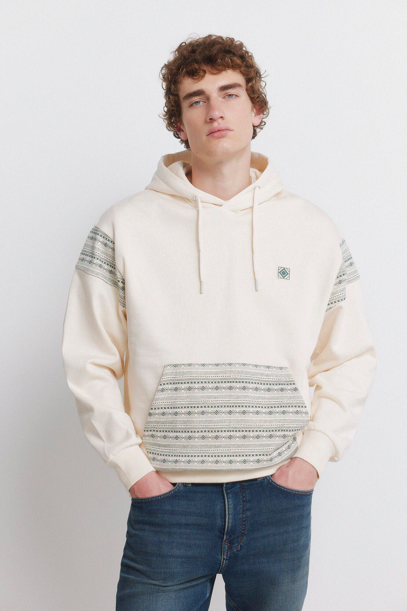 Springfield Etno duks sa kapuljačom i džepom