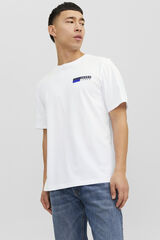 Jack & Jones Camiseta est&aacute;ndar fit blanco
